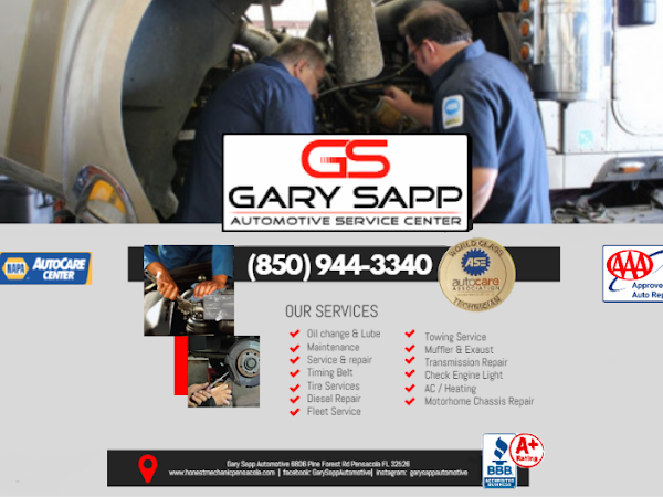 Auto Repair Pensacola-Gary Sapp Automotive-